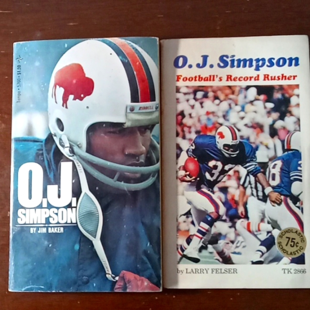 O.J Simpson vintage sports books
